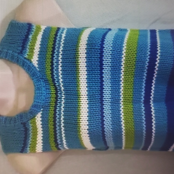 Striped Sweater Vest-L - Picture 4 of 7